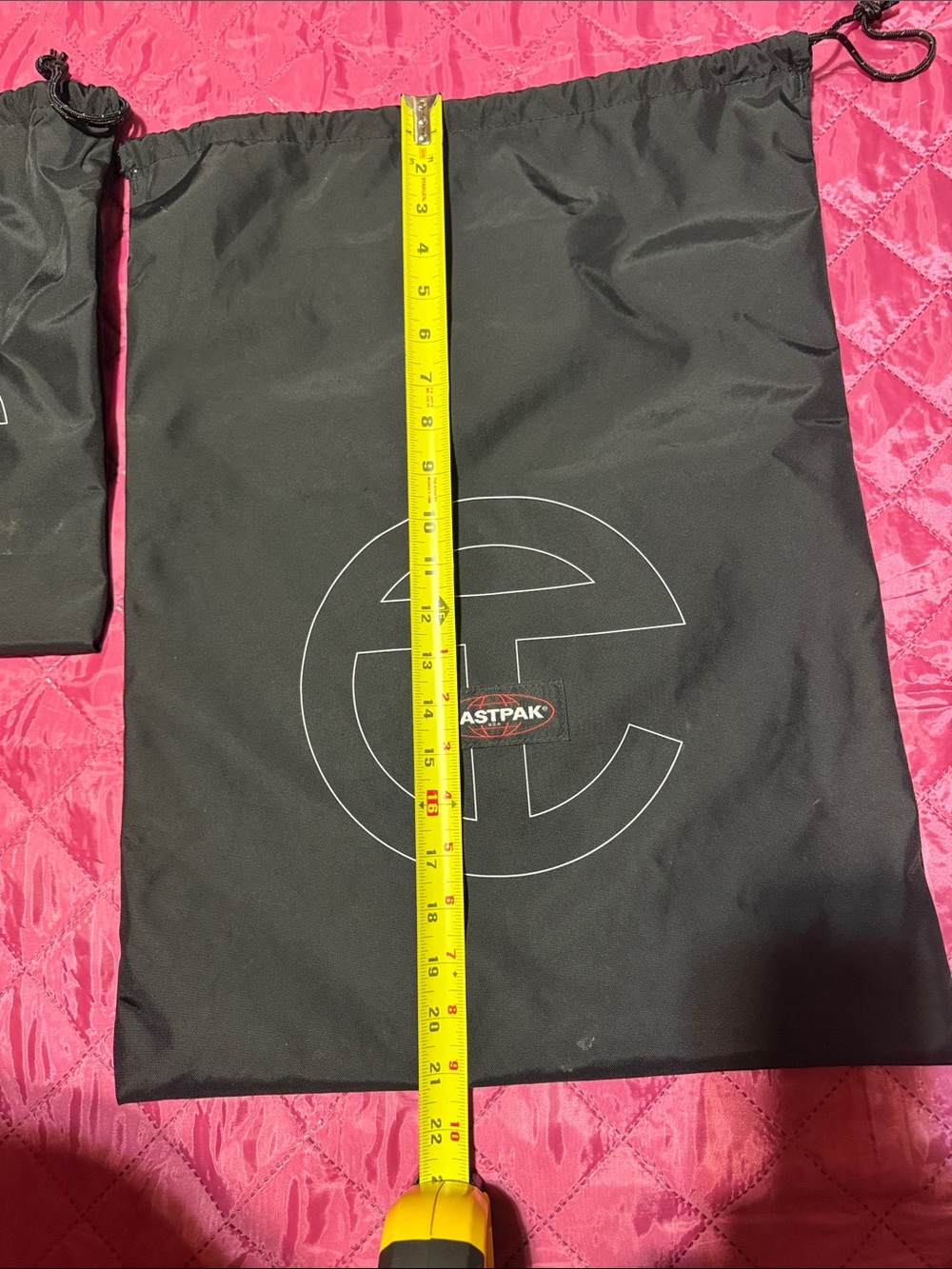 Telfar Eastpak Black Drawstring Dust Bags - Set of 2 - Picture 5 of 7